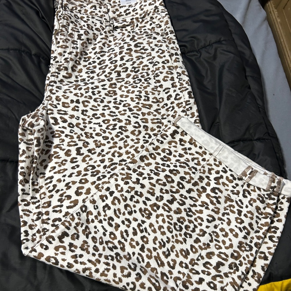 Leopard Print Women Jeans